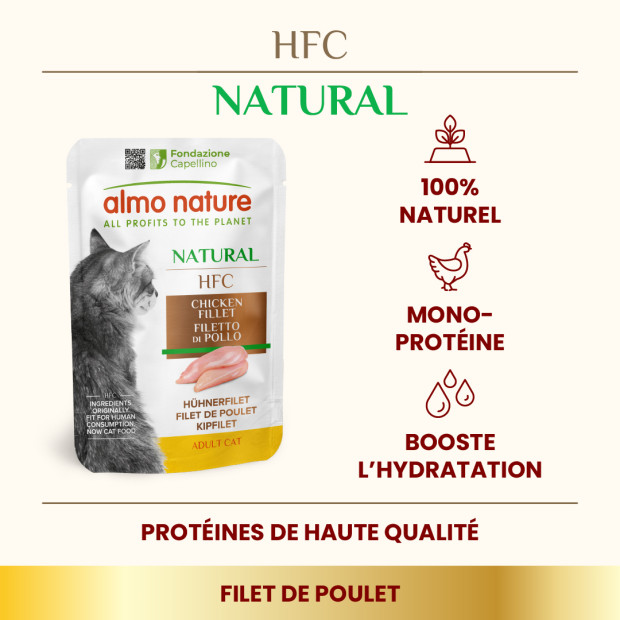 Sachet fraîcheur pour chat Alternative HFC Almo Nature