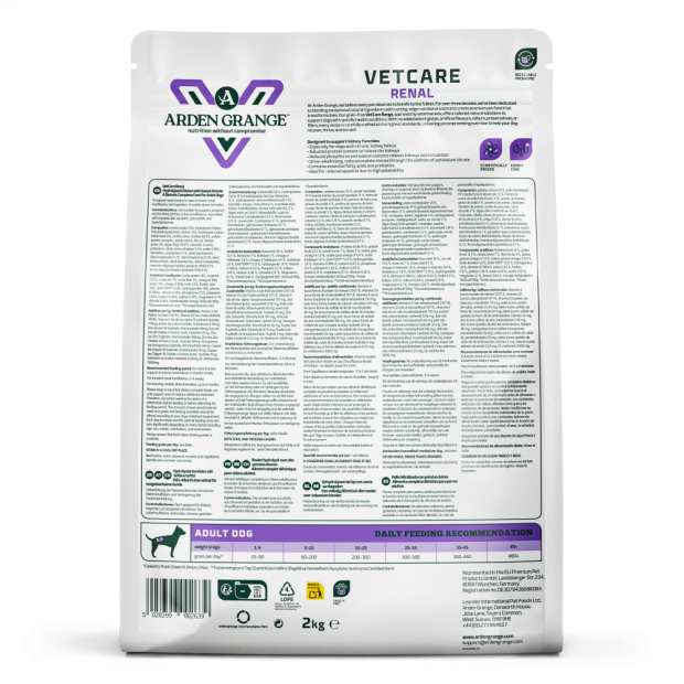 Croquettes-VetCare-Renal-Arden-Grange-2kg-dos