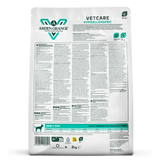 Croquettes-VetCare-Hypoallergenic-Arden-Grange-2kg-dos