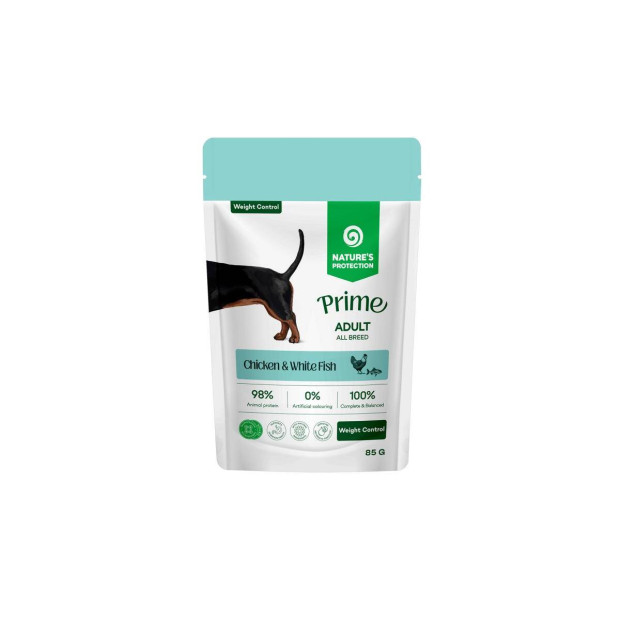 Pâtée-prime-light-pour-chiens-nature's-protection-85g