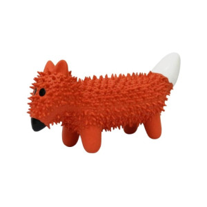Jouet Renard à Picots en Latex pour Chien - Résistant et Ludique 20 cm
