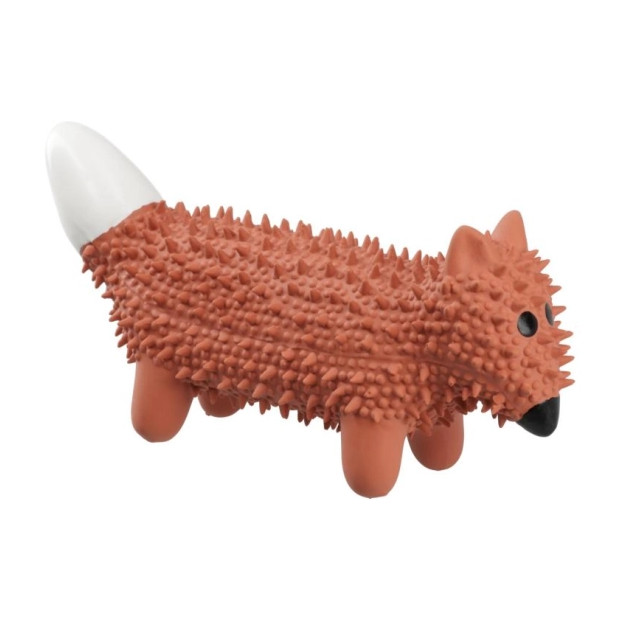 Jouet Renard à Picots en Latex pour Chien - Résistant et Ludique 20 cm