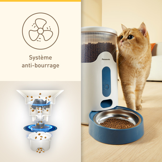 Panasonic Smart Pet Feeder 2.8L Distributeur de croquettes intelligent