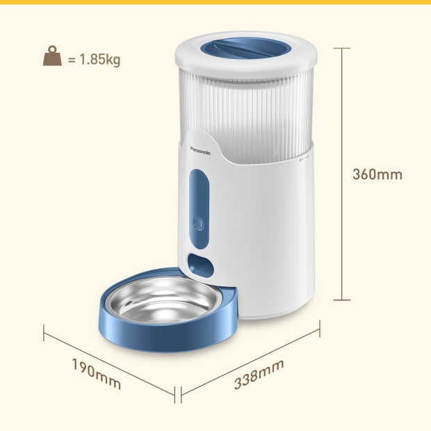 Panasonic Smart Pet Feeder 2.8L Distributeur de croquettes intelligent
