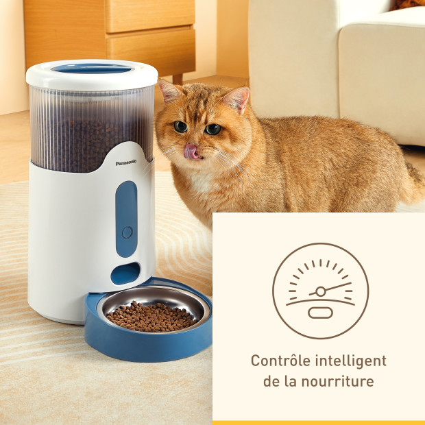 Panasonic Smart Pet Feeder 2.8L Distributeur de croquettes intelligent