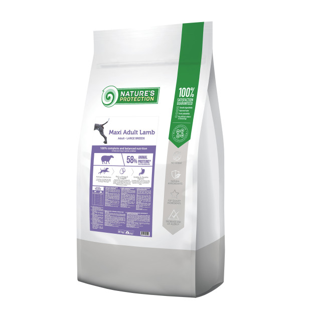 Croquettes-adultes-grande-race-à-l'agneau-nature's-protection-18kg