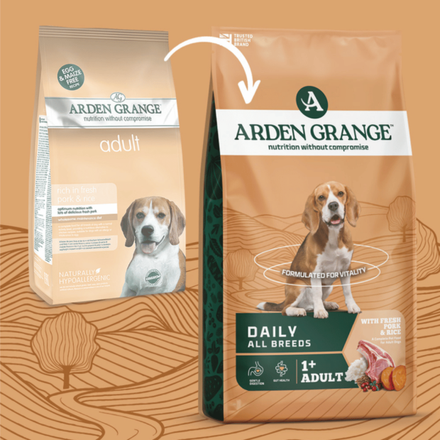 Croquettes Adulte riche en porc frais Arden Grange