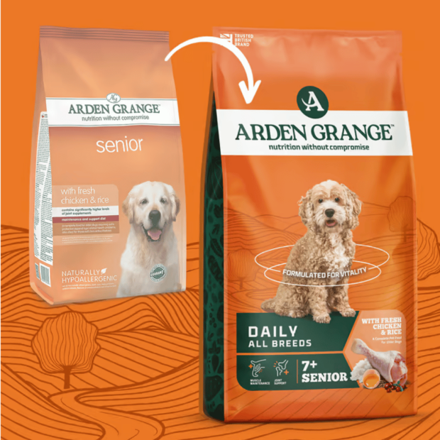 Croquettes adulte senior Arden Grange au poulet frais