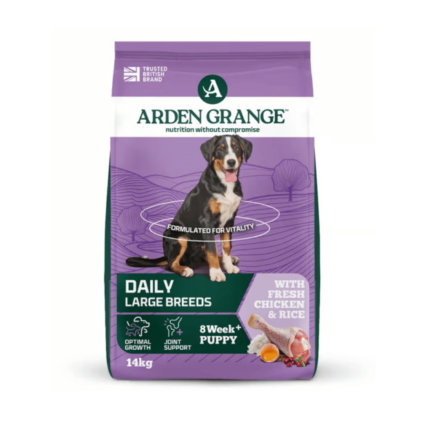 Croquettes Puppy Junior Grandes Races Arden Grange poulet