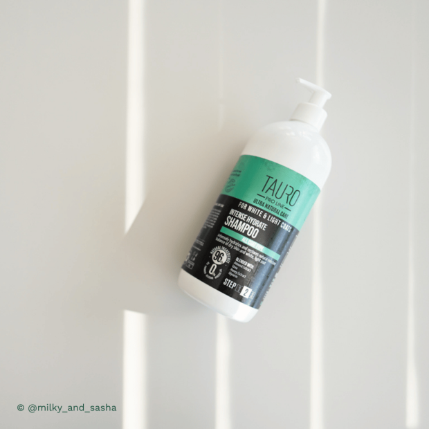 Shampoing hydratation intense chien blanc Tauro Pro Line