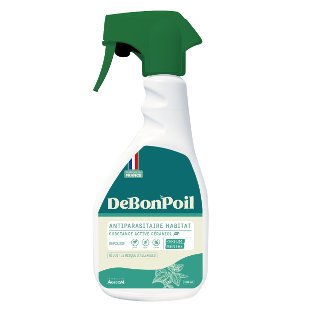 Spray-antiparasitaire-habitat -DeBonPoil-menthe-500ml