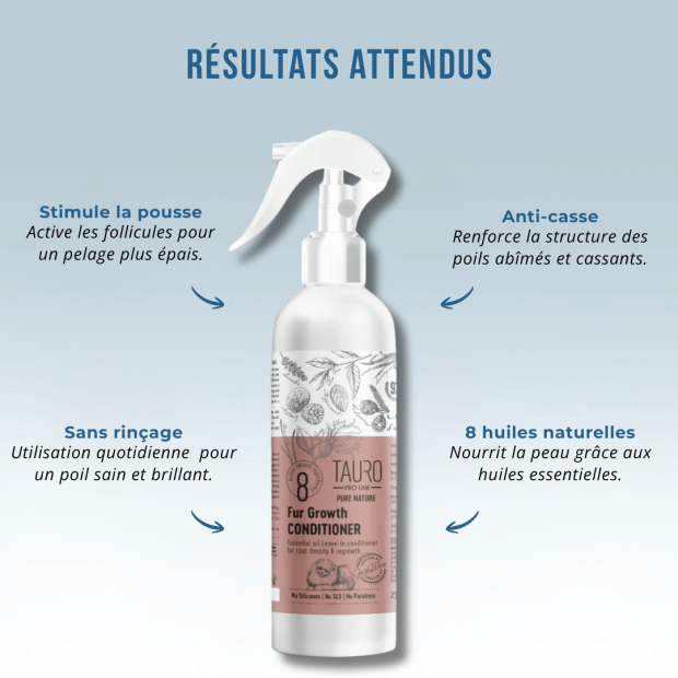 Spray stimulant pousse du poil Tauro Pro Line