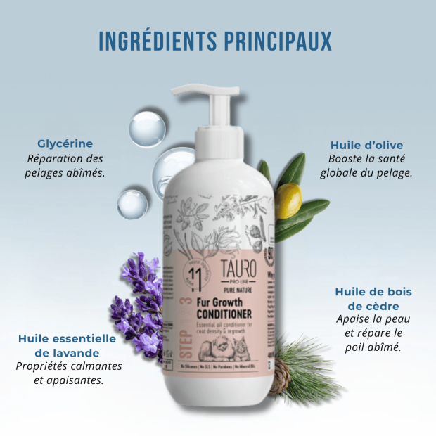 Conditionneur stimulant pousse du poil Tauro Pro Line