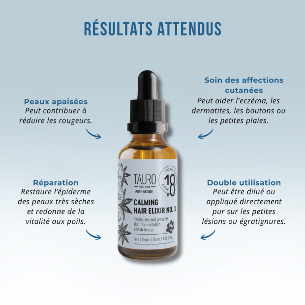 Elixir N.3 : Calmant et anti-Irritations - Tauro Pro Line