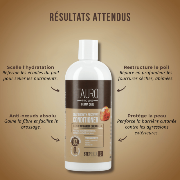 Après-shampoing à l'ambre régénérateur - Tauro Pro Line