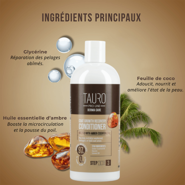 Après-shampoing à l'ambre régénérateur - Tauro Pro Line