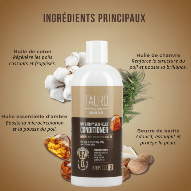 Après-shampoing apaisant peaux sèches - Tauro Pro Line