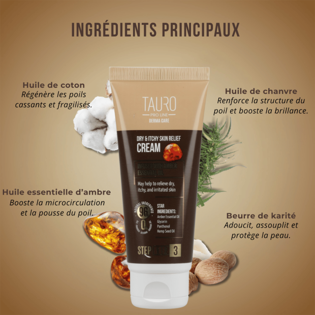 Crème apaisante peau sèche chien & chat Tauro Pro Line