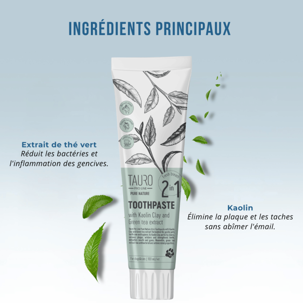 Dentifrice Argile et Ions argent - Tauro Pro Line