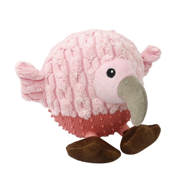 Jouet-pour-chien-oiseau-rose-peluche-17cm-misoko