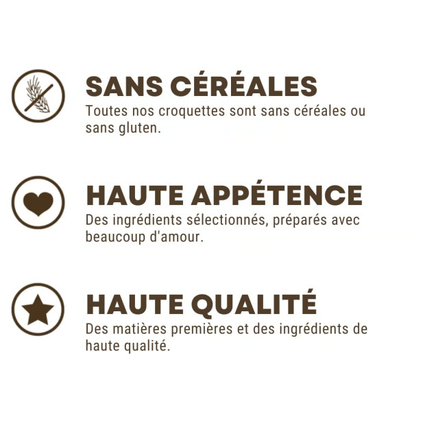 Croquettes Saumon & Truite Chien Sensible Wildes Land