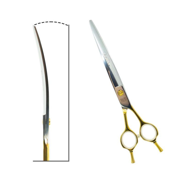 Ciseaux Courbés Pro 440C Janita Plunge Tauro Pro Line