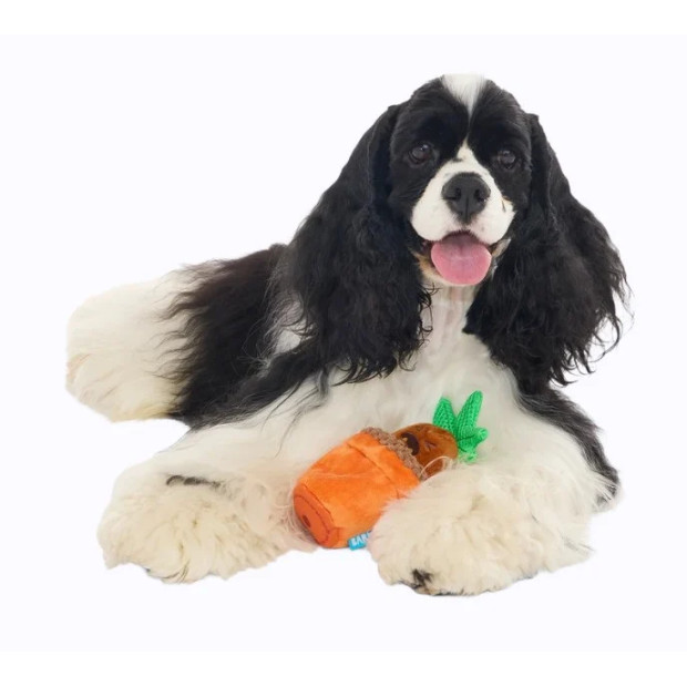 Peluche Mandragore Harry Potter pour chien avec son pot en peluche